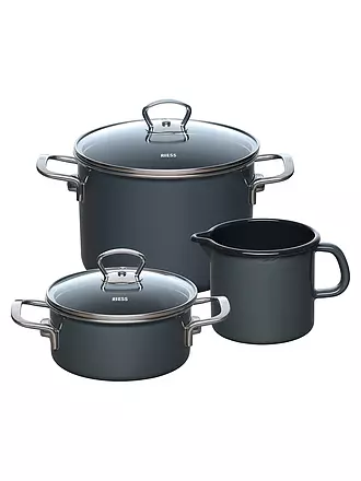 RIESS | Juego de inicio de 3 piezas NOUVELLE PUR Gris oscuro |